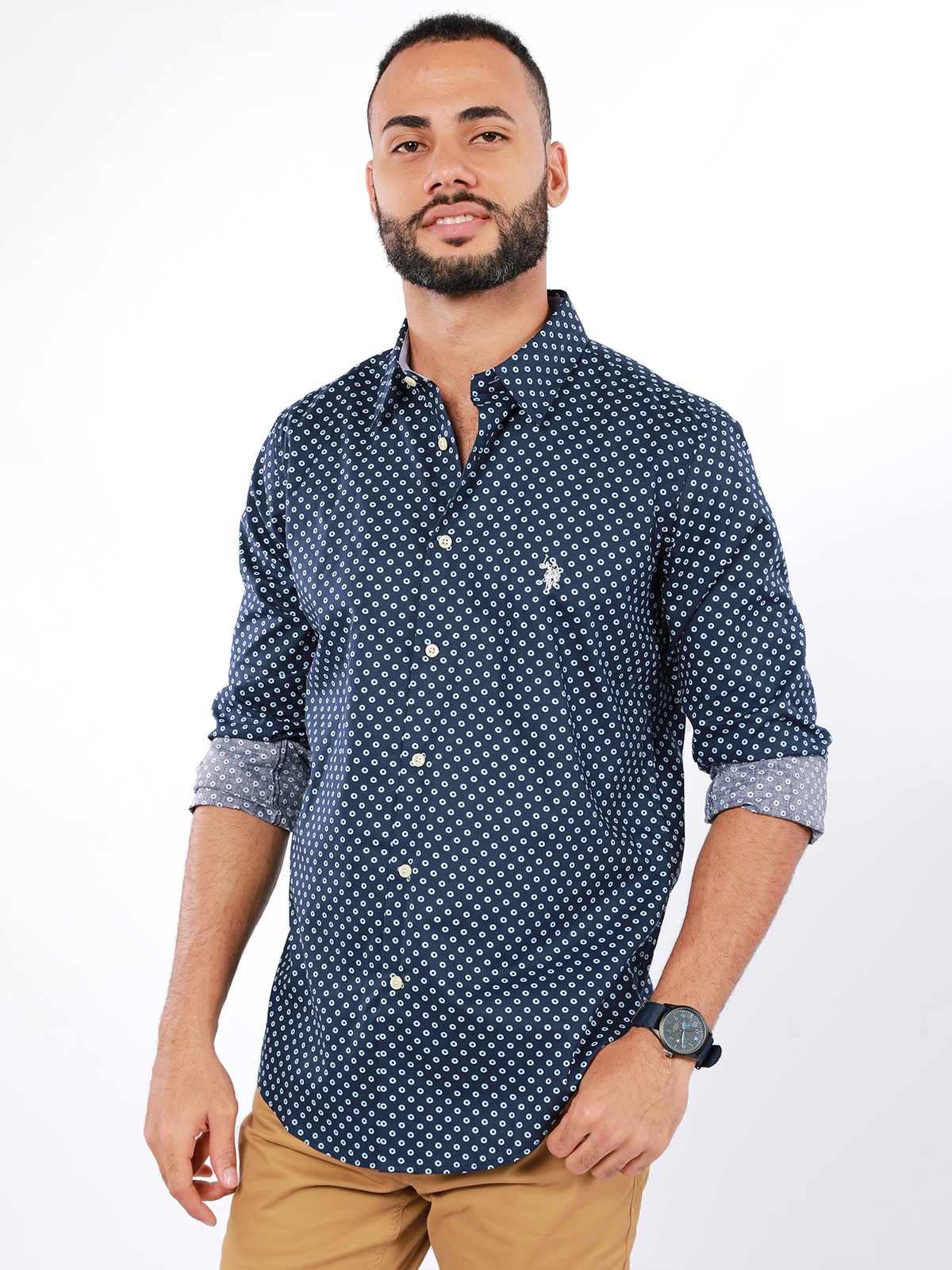 Camisa para Caballero Navy L